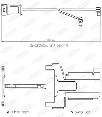 Датчики гальма FE UAI134 для FIAT Series 400 TopClass S 411 HD