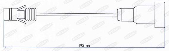 Датчики гальма FE UAI203 для MERCEDES-BENZ ACTROS MP2 / MP3 2046 S