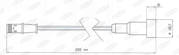 Датчики гальма FE UAI205 для MAN F 90 25.372 DFS,25.372 DFLS
