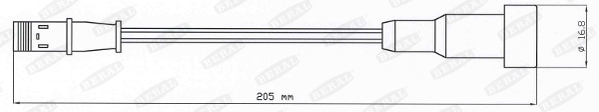 Датчики гальма FE UAI206 для MAN F 90 25.372 DFS,25.372 DFLS
