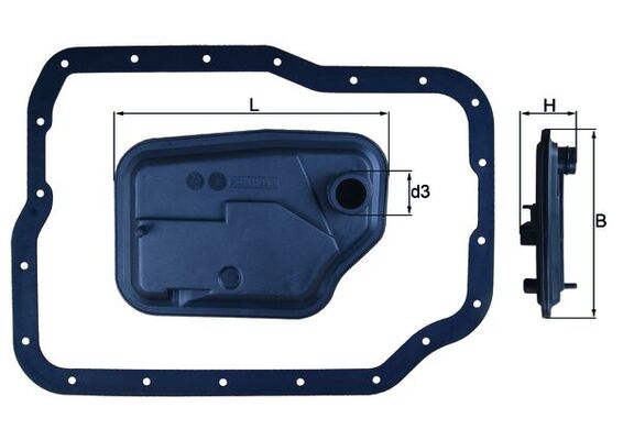 Фільтр АКПП MAZDA 3(BK) 1.6 (BK12) 1999.09 - 2009.12 MAHLE (HX149D) Mahle фото 2