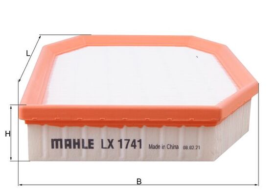 Фільтр повітряний BMW 5 (F10) 523 I 2009.01 - 2016.10 MAHLE (LX1741) Mahle фото 2