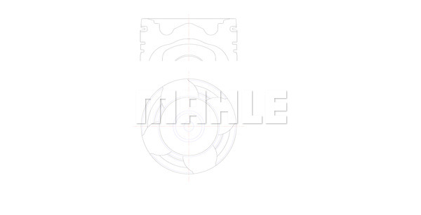Поршні двигуна MH 227PI00142 000 для MAN HOCL 14.240 HOCL-NL