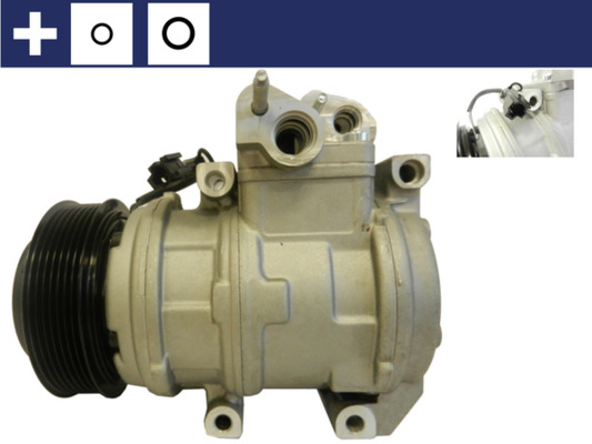Компресор кондиціонера KIA SORENTO I (JC) 2.5 CRDI 4WD 2002.08 - 2011.12 MAHLE (ACP 1243 000S) Mahle фото 2