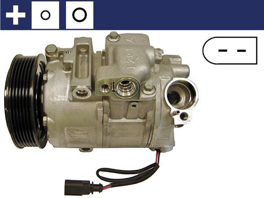 Компресор кондиціонера VW POLO IV ЛІФТБЕК (9A4, 9A2, 9N2, 9A6) 1.4 2002.09 - MAHLE (ACP 18 000S) Mahle фото 2