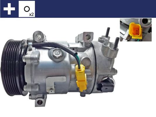 Компресор кондиціонера CITROEN BERLINGO ПЛАТФОРМА/ШАСІ (B9) 1.6 HDI 90 16V 2008.04 - MAHLE (ACP 359 000S) Mahle фото 10