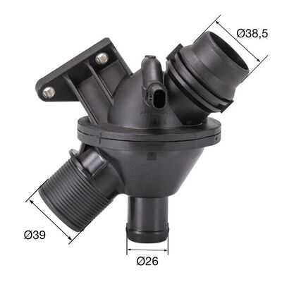 Термостат BMW 3 (F30/ F80)/5 (F10) 2.0/2.8i 12- (108°C) (заміна TM 25 103) Mahle фото 8