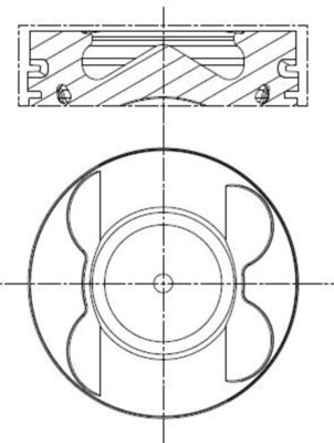 Поршень MB Sprinter (B906)/Vito (W639) OM642 3.0D 06- (83.01mm/STD) (4-6 циліндр) Mahle фото 10