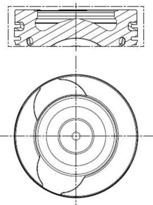 Поршень 76.0 RENAULT CLIO IV (BH_) MAHLE (021 PI 00128 000) Mahle фото 2
