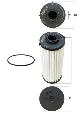 Фільтр АКПП VW PASSAT B8 (3G2, CB2) 1.8 TSI 2014.08 - MAHLE (HX190D) Mahle фото 2