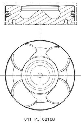 Поршень Opel Astra J/Insignia/Zafira 2.0 CDTI 08- (83.40mm/+0,40) фото 9