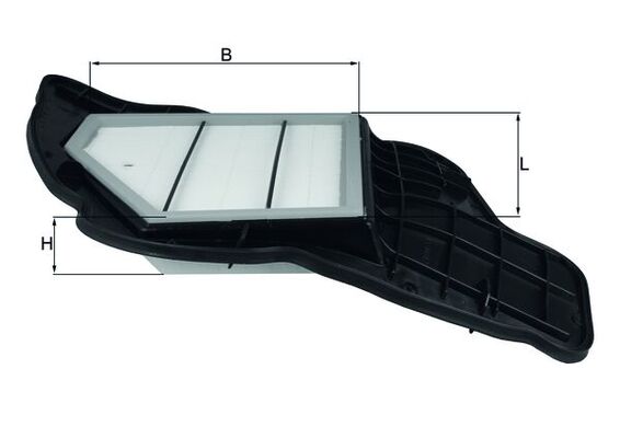 Фільтр повітряний BMW X6 (E71, E72) XDRIVE 50 I 2007.06 - 2015.12 MAHLE (LX1684/5) Mahle фото 2