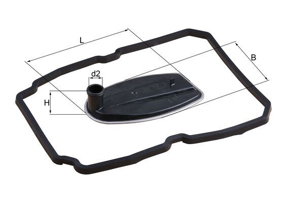 Фільтр АКПП MERCEDES-BENZ VITO / MIXTO (W639) 115 CDI (639.601, 639.603, 639. MAHLE (HX81D) Mahle фото 2