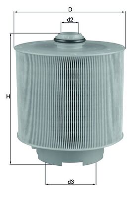 Фільтр повітряний AUDI A6 C6 (4F2) 2.4 2004.04 - 2011.08 MAHLE (LX1006/2D) Mahle фото 2