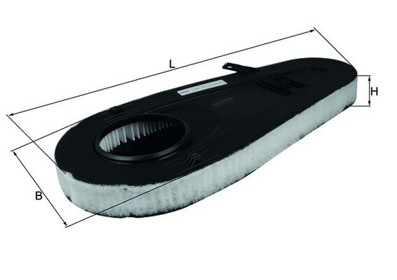 Фільтр повітряний BMW 5 (F10) 520 D 2009.01 - 2016.10 MAHLE (LX3598) Mahle фото 2