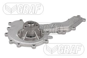 Помпа води Audi A4/A5/A6/A7/Q5/Q7/VW Amarok 3.0TDI 14- (R/B) (6 лоп) GRAF фото 10