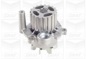 Помпа води Audi A3/Seat/Skoda Fabia/VW Caddy/T5/Golf 1.2TDI/1.4TDI/1.9TDI/2.0SDI 00-(19z)(R/B)(7лоп) GRAF фото 9
