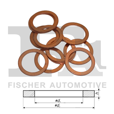 Шайба мідна CU 18,00 X 24,00 X 2,00 КРАТНІСТЬ 5 FISCHER (065.810.100) Fischer фото 2