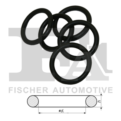 Кільце гумове NBR 10,82 X 1,78 КРАТНІСТЬ 5 FISCHER (804.360.100) Fischer фото 2