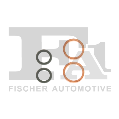 Комплект прокладок з різних матеріалів RENAULT/NISSAN (SET) TURBO PIPE; 1,9 DCI ENGINE: F9Q, K9K; 2 O-RI FISCHER (KT128-501) Fischer фото 2