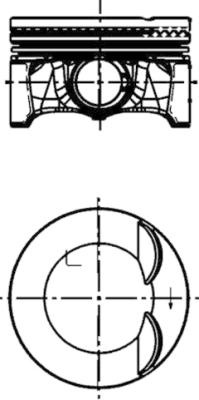 Поршень VAG 82.51 CADA/CCZA/CDZA/CAWB/CBFA/CBL/CCTA/CCTB/CCZB/CCZC PIN 21 KS (40247600) KS фото 2