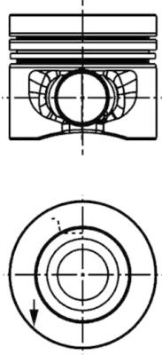 Поршень VAG 81.01 CAAA/CAAB/CAGA/CAGB/CAGC/CAHA/CAHB/CBAA/CBAB/CBBB/CBDA/ KS (40558600) KS фото 2