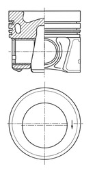Поршень VAG 81.01 CUNA/CUPA/CUWA KS (41661600) KS фото 2