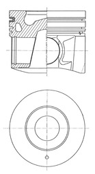 Поршень NISSAN 96.0 ZD30DDTI KS (41274600) KS фото 2