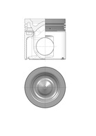 Поршні двигуна KS 40907600 для SCANIA P,G,R,T - series G 470