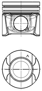 Поршень NISSAN/OPEL/RENAULT 85.01 2.3CDTI M9T 2010=> KS (97504600) KS фото 2
