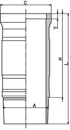 Гільзо-поршнева група BF 20040712000 для SCANIA P,G,R,T - series G 470, P 470, R 470