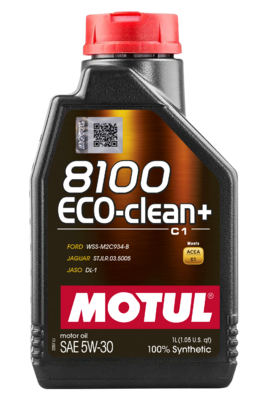 Олива моторна 8100 Eco-clean+ 5W-30 1л 8100 ECO-CLEAN+ 5W30 12X1L MOTUL (101580) Motul фото 2