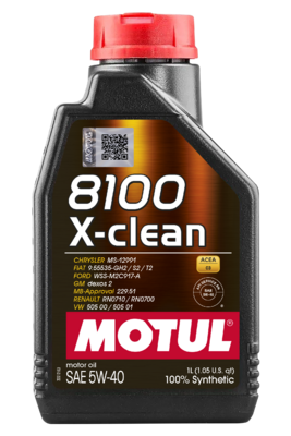 Олива моторна 8100 X-clean 5W-40 1л 8100 X-CLEAN 5W40 12X1L MOTUL (102786) Motul фото 2