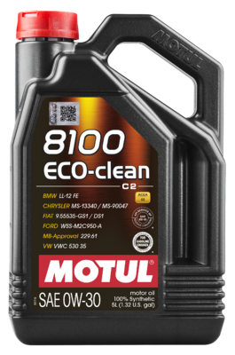 Олива моторна 8100 Eco-clean 0W-30 5л 8100 ECO-CLEAN 0W30 4X5L MOTUL (102889) Motul фото 2