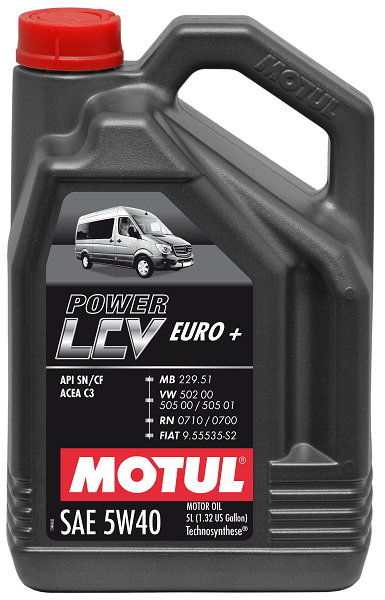 Олива моторна Power LCV Euro+ 5W-40 5л POWER LCV EURO+ 5W40 4X5L MOTUL (106132) Motul фото 2