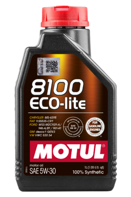 Олива моторна 8100 Eco-lite 5W-30 1л 8100 ECO-LITE 5W30 12X1L MOTUL (108212) Motul фото 2