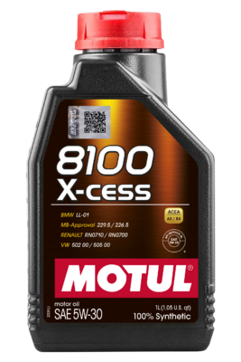 Олива моторна 8100 X-cess 5W-30 1л 8100 X-CESS 5W-30 12X1L MOTUL (108944) Motul фото 2