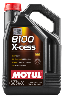 Олива моторна 8100 X-cess 5W-30 4л 8100 X-CESS 5W-30 4X4L MOTUL (108945) Motul фото 2