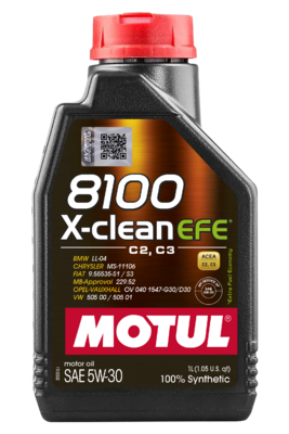 Олива моторна 8100 X-clean EFE 5W-30 1л 8100 X-CLEAN EFE 5W30 12X1L MOTUL (109470) Motul фото 2