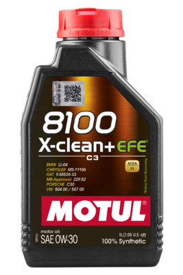 Олива моторна 8100 X-clean EFE 0W-30 1л 8100 X-CLEAN + EFE 0W-30 12X1L MOTUL (111657) Motul фото 2
