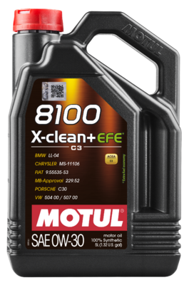 Олива моторна 8100 X-clean EFE 0W-30 5л 8100 X-CLEAN + EFE 0W-30 4X5L MOTUL (111678) Motul фото 2