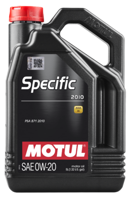 Олива моторна Specific 2010 0W-20 5л SPECIFIC 2010 0W-20 4X5L MOTUL (112791) Motul фото 2