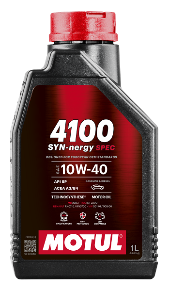 Олива моторна 4100 Syn-nergy Spec 10W-40 1л 4100 SYN-NERGY SPEC 10W-40 12X1L MOTUL (112890) Motul фото 2