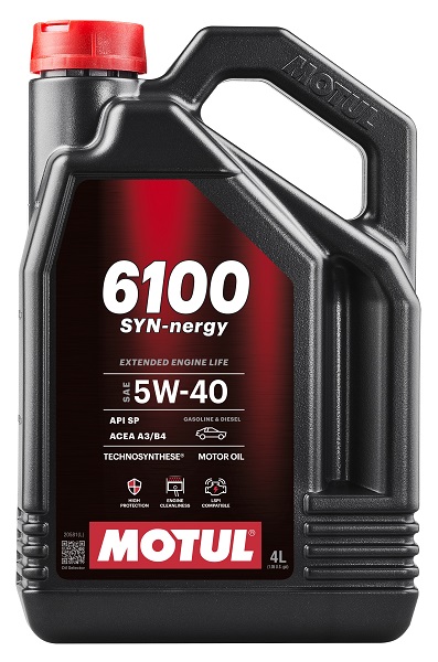 Олива моторна 6100 Syn-nergy 5W-40 4л 6100 SYN-NERGY 5W-40 4X4L MOTUL (112962) Motul фото 2