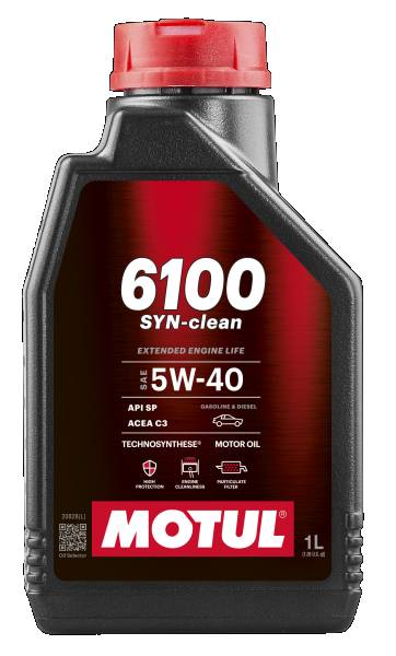 Олива моторна 6100 Syn-clean 5W-40 1л 6100 SYN-CLEAN 5W-40 12X1L MOTUL (113114) Motul фото 2