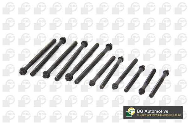 Комплект болтів з головкою системи TORX з чорного металу BMW 1 SERIES 2009-, 3 SERIES 2011- BGA (BK2338) BGA фото 2