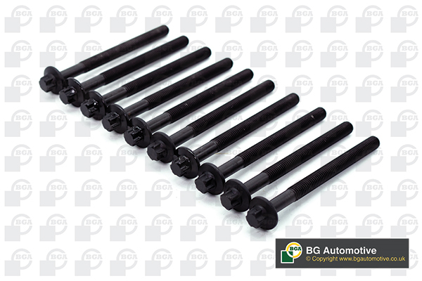 Комплект болтів з головкою системи TORX з чорного металу PEUGEOT 1007 2005-2009, 206 2003-2006, 207 2009-2011, 307 2 BGA (BK3381) BGA фото 2
