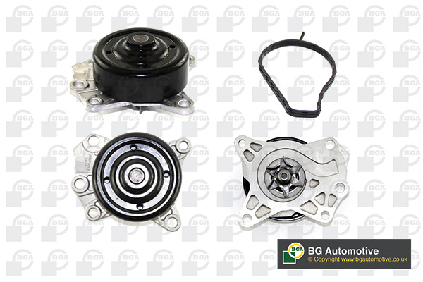 Помпа водяна CITROEN C1 2005-2012, DAIHATSU SIRION 2005-2010, PEUGEOT 107 2005 BGA (CP0201) BGA фото 2