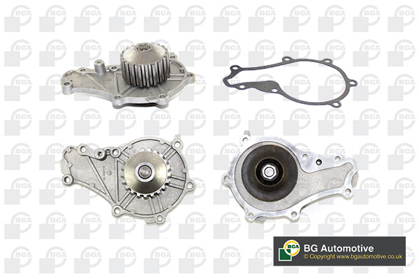 Помпа водяна PEUGEOT 1007 2005-2009, 206 2002-2009, 207 2007-2013, 208 2012-, BGA (CP3346) BGA фото 2