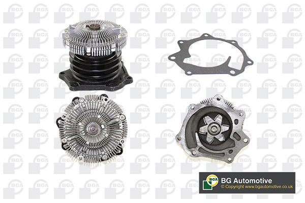 Помпа водяна NISSAN TERRANO I (WD21) 2.7 1989.02 - 1996.02 2.7 TD 4WD (LBYD21) BGA (CP3478) BGA фото 2